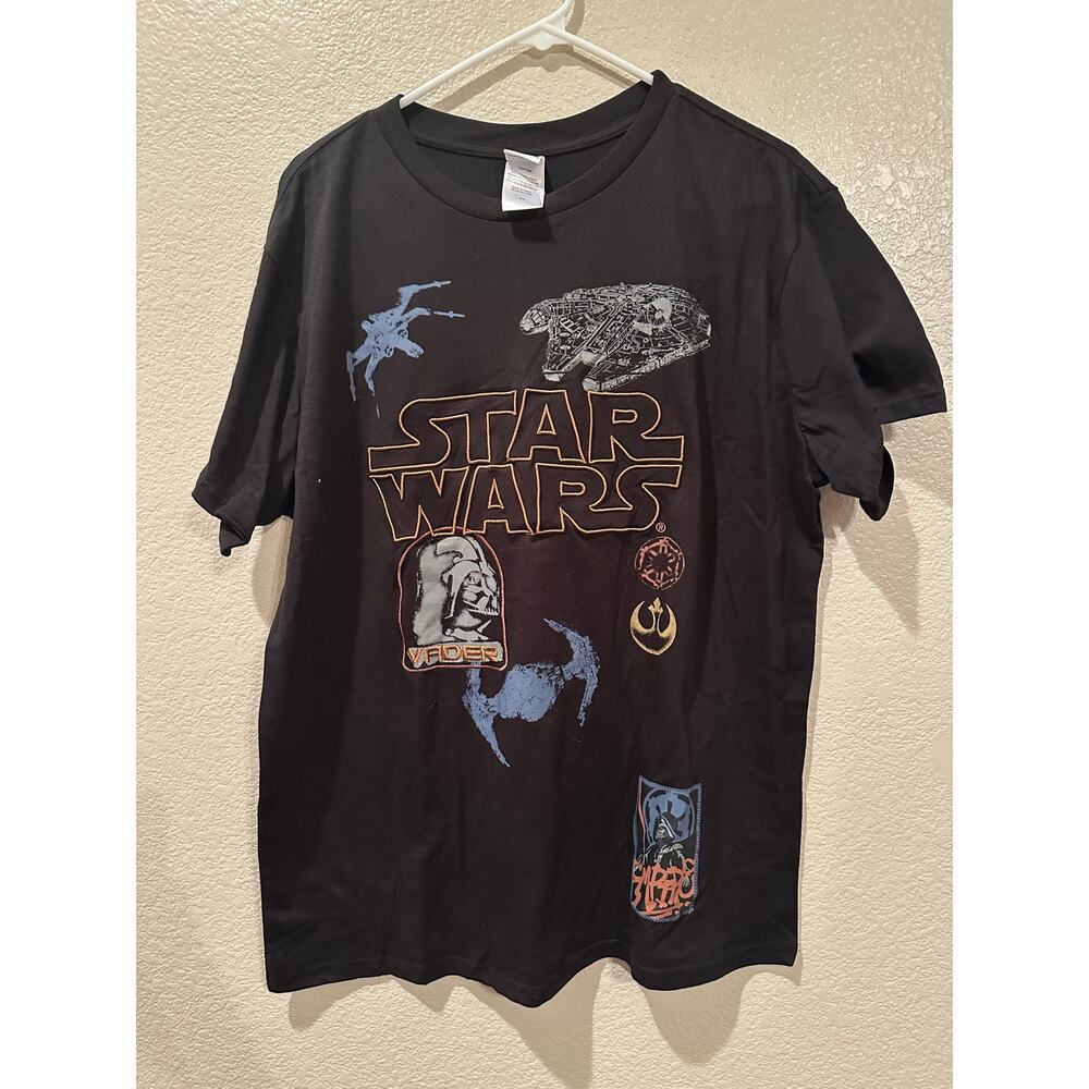 NWT Freeze NY Disney Star Wars Graphic Embroidery Tee Vader Millennium Falcon XL